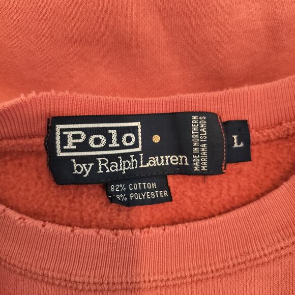 Vintage Polo Ralph Lauren Sweatshirt Pony Crewneck Flaws - Picture 16 of 16
